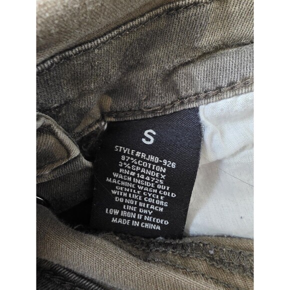 american bazi jeans Camo Overalls Size Small Women's Distressed Green - Picture 5 of 5